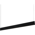 Ideal Lux - LED-Pendelleuchte STEEL an Stahlseil LED/24W/230V 3000K CRI 90 120 cm schwarz